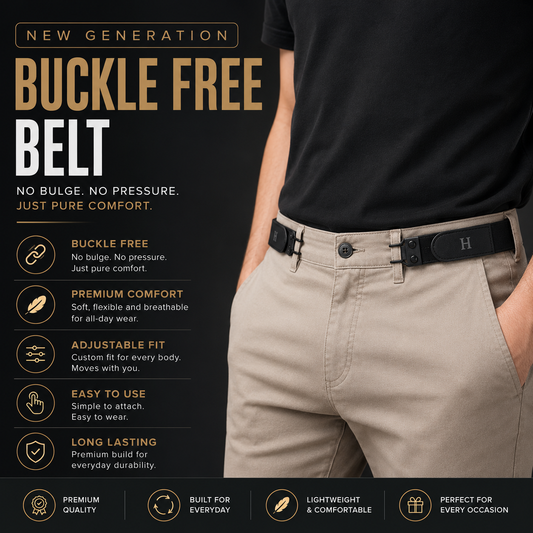 Buckle Free Belt | No Buckle & No Efforts