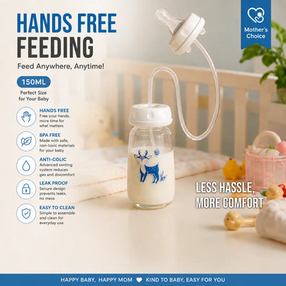 Hands-Free Self Baby Feeding Bottle